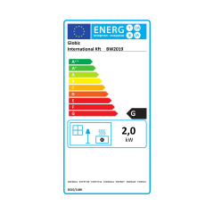 Elektromos fali / szabadonálló kandalló - hősugárzó - LED, íves