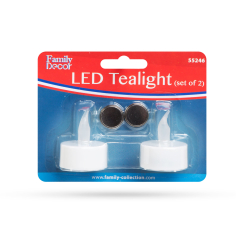 LED-es teamécses - fehér - 2 db / bliszter